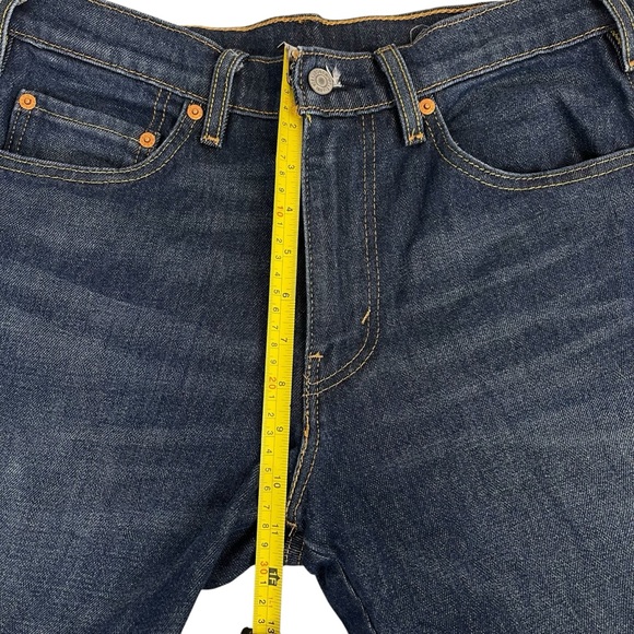 Levis Straight Leg Jeans Mens 30x32 Blue EUC - Picture 12 of 15
